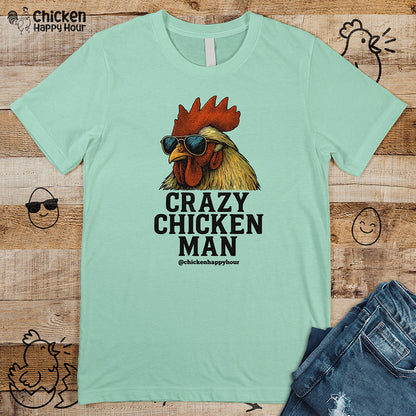 Crazy Chicken Man Unisex Tee