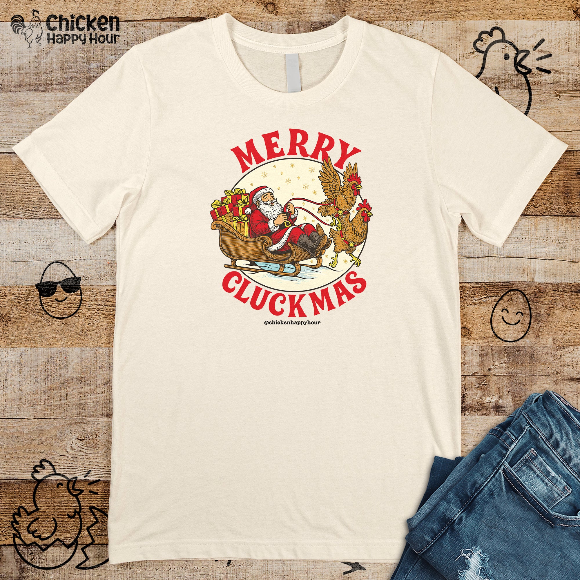 Merry Cluckmus Unisex Tee