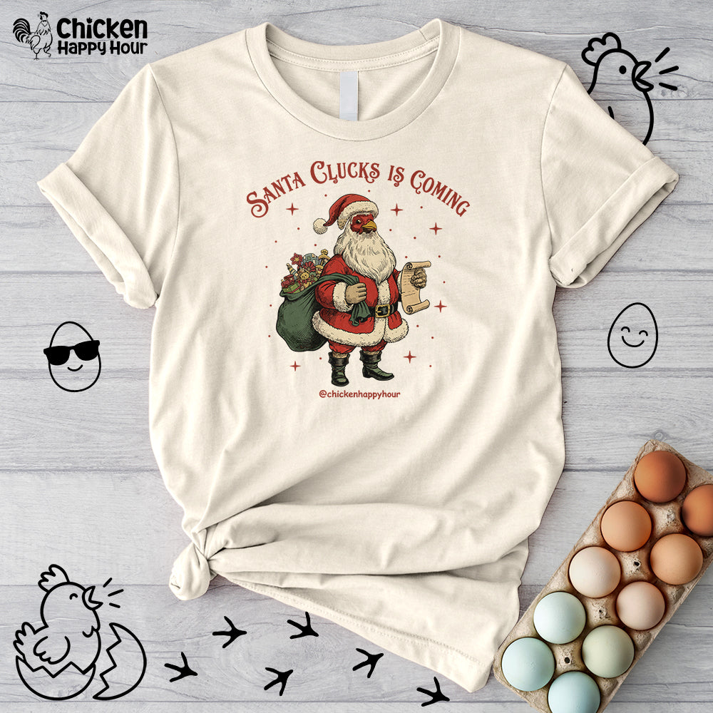 Santa Clucks Is Coming Unisex Tee