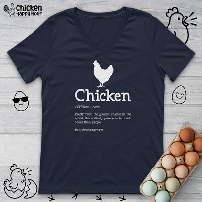 Chicken Definition V-Neck Tee