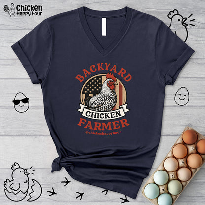 Backyard Chicken Farmer V-Neck Tee
