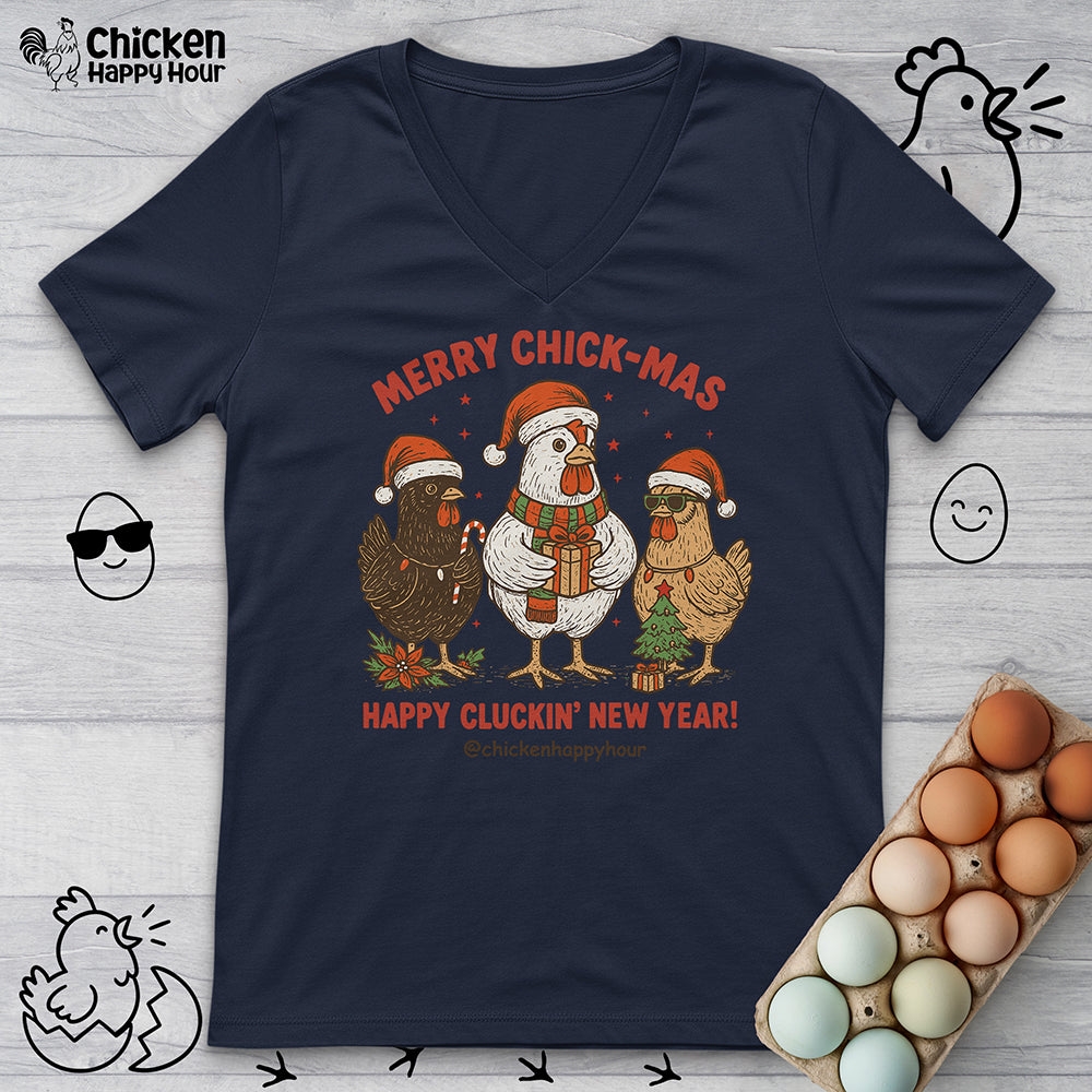 Merry Chick-Mas V-Neck Tee
