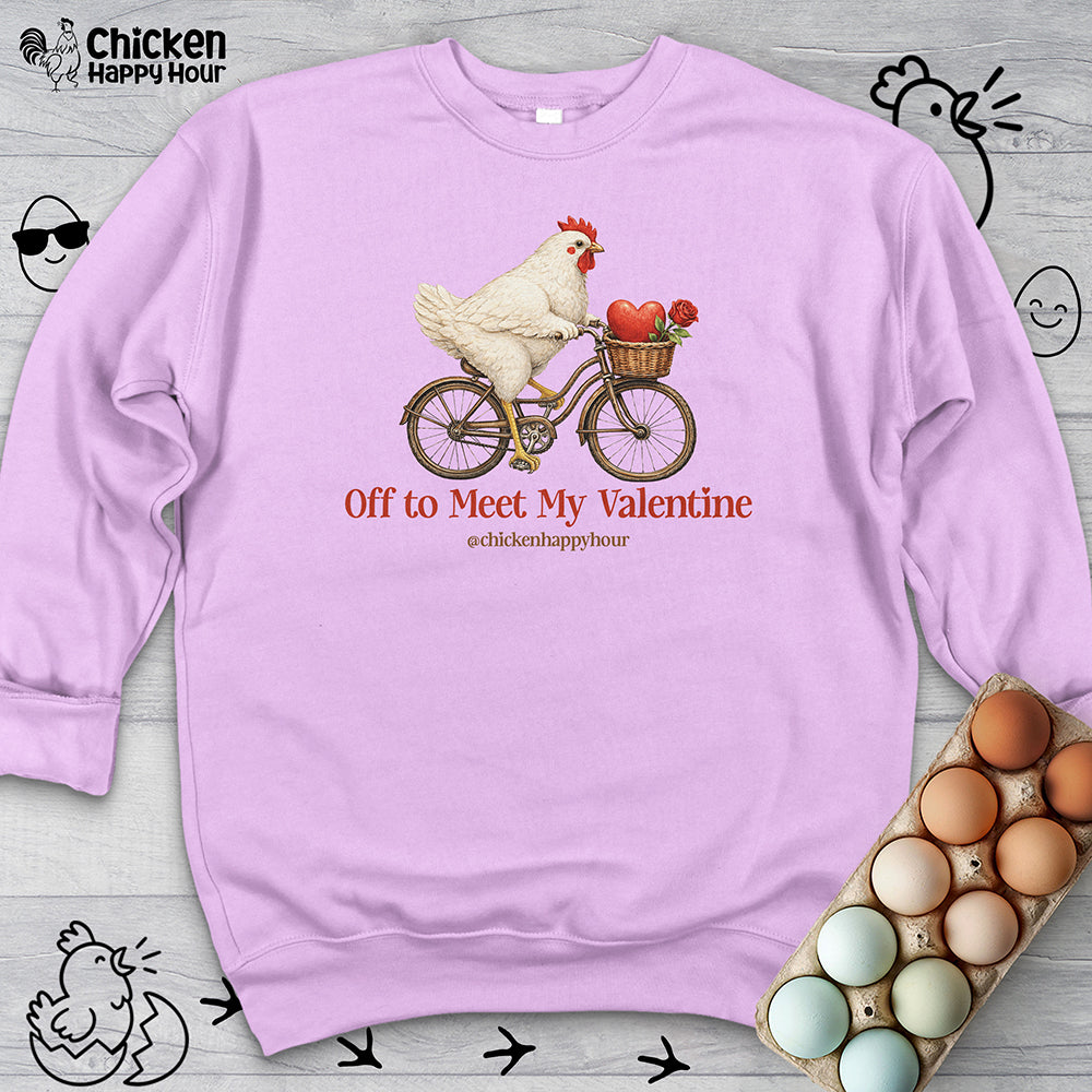 Off to Meet My Valentine Sweatshirt