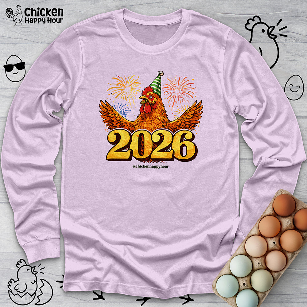 New Year Chicken 2026 Long Sleeve