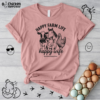 Happy Farm Life Happy Wife 01 Unisex Tee