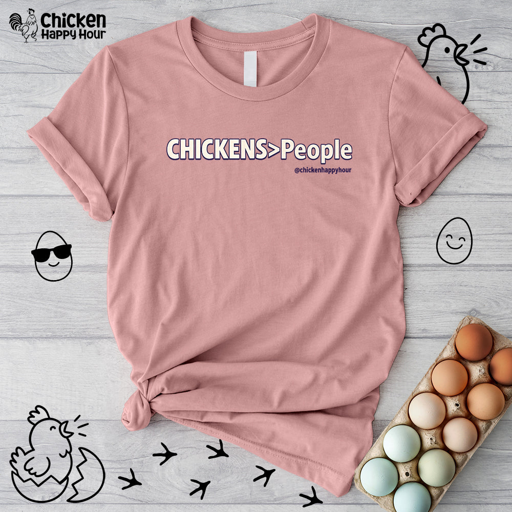 CHICKENS People Unisex Tee
