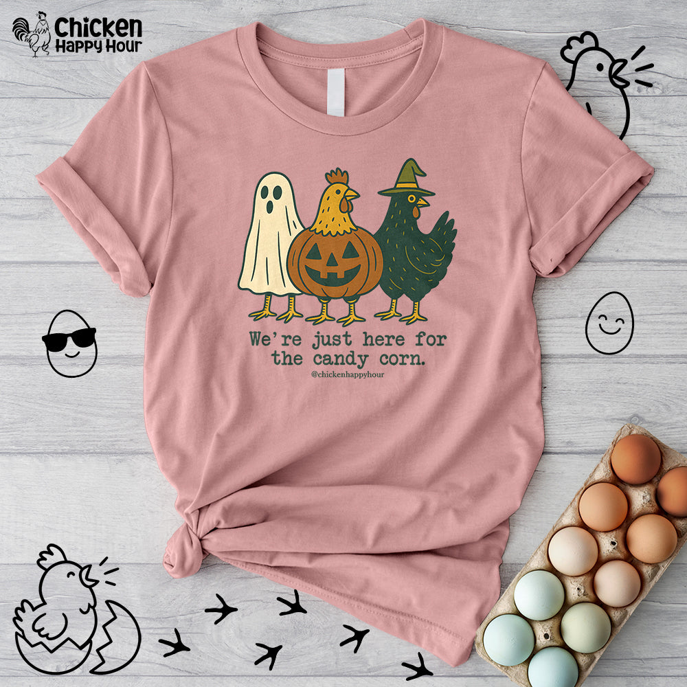 We're Just Here For the Candy Corn Unisex Tee