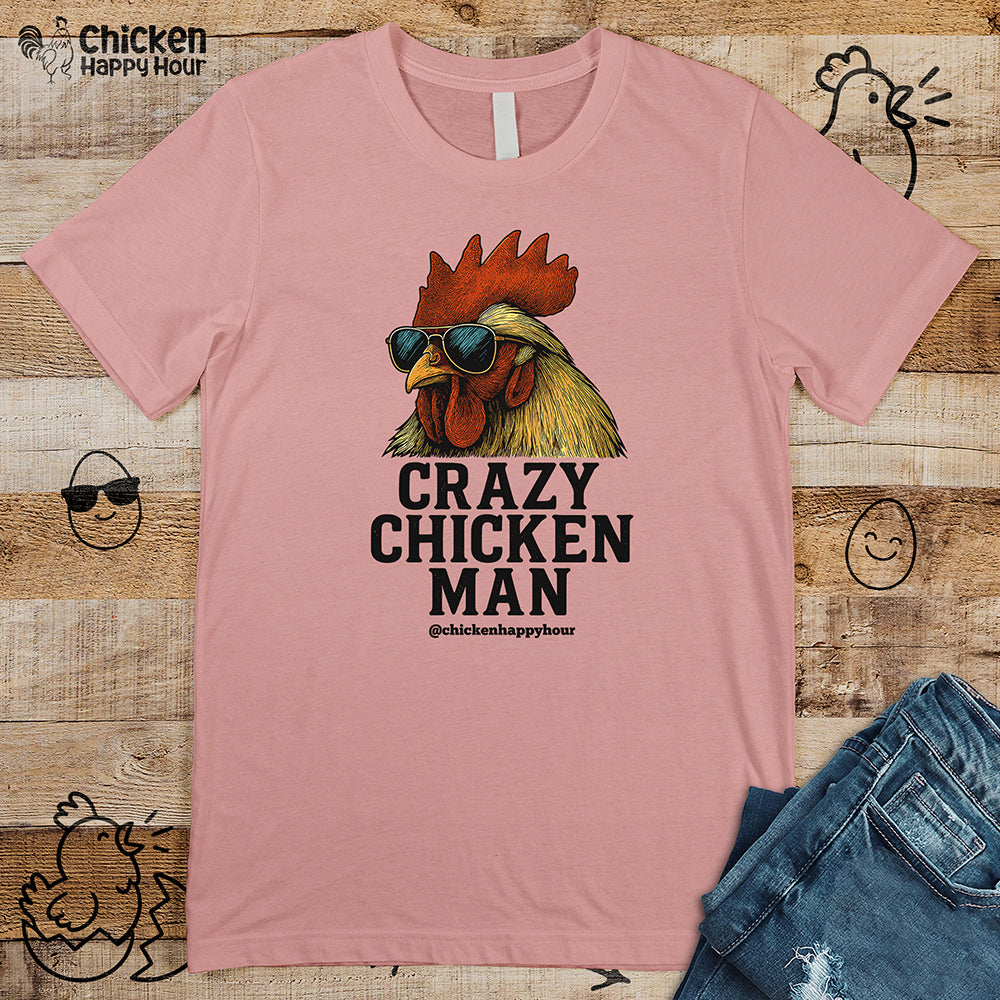 Crazy Chicken Man Unisex Tee