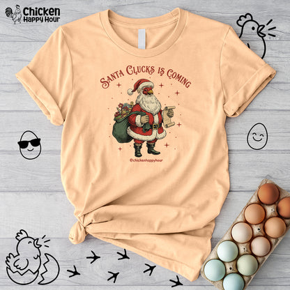 Santa Clucks Is Coming Unisex Tee