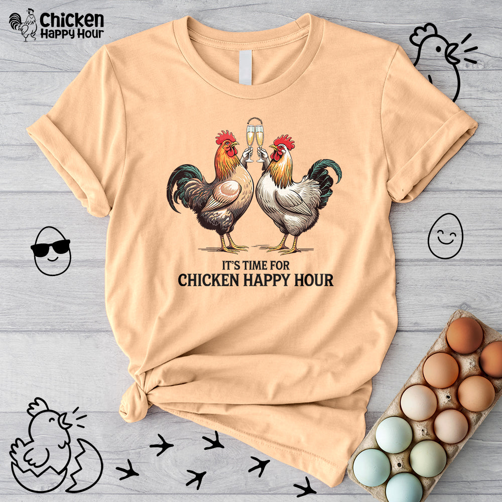It’s Time For Chicken Happy Hour Unisex Tee