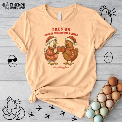 I Run on Coffee & Christmas Cheer Unisex Tee