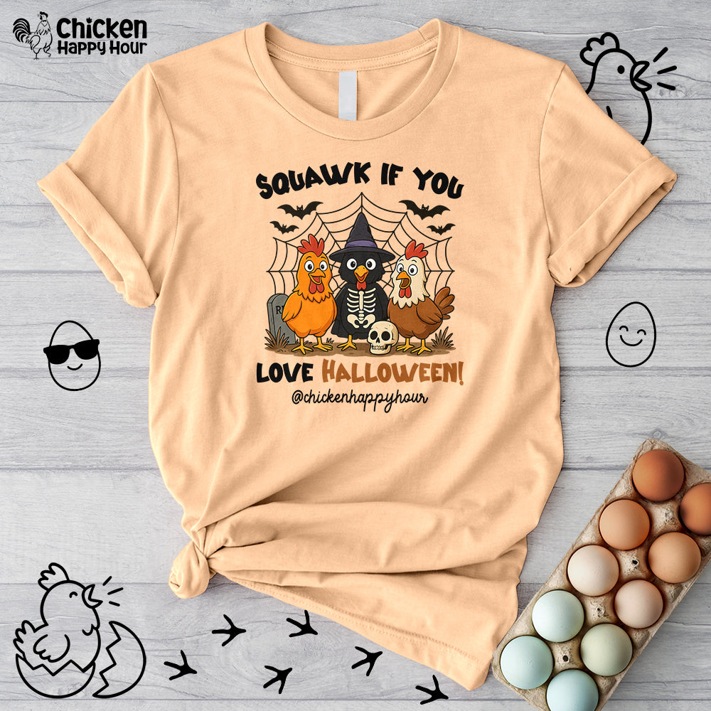 Squawk If You Love Halloween Unisex Tee