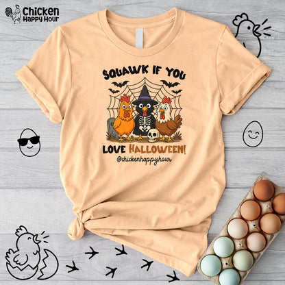 Squawk If You Love Halloween Unisex Tee