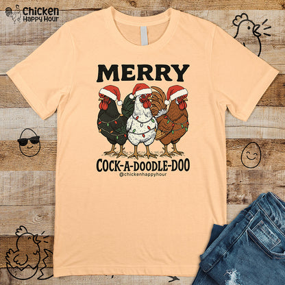 Merry Cock  a Doodle Doo Unisex Tee