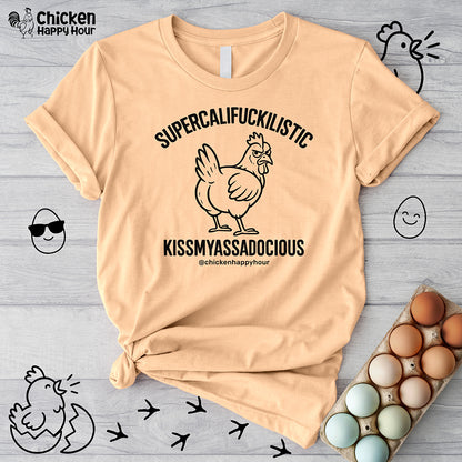 Supercalifuckilistic Kissmyassadocious Black Unisex Tee