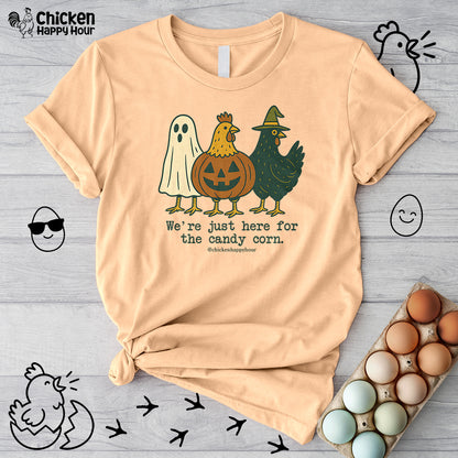 We're Just Here For the Candy Corn Unisex Tee