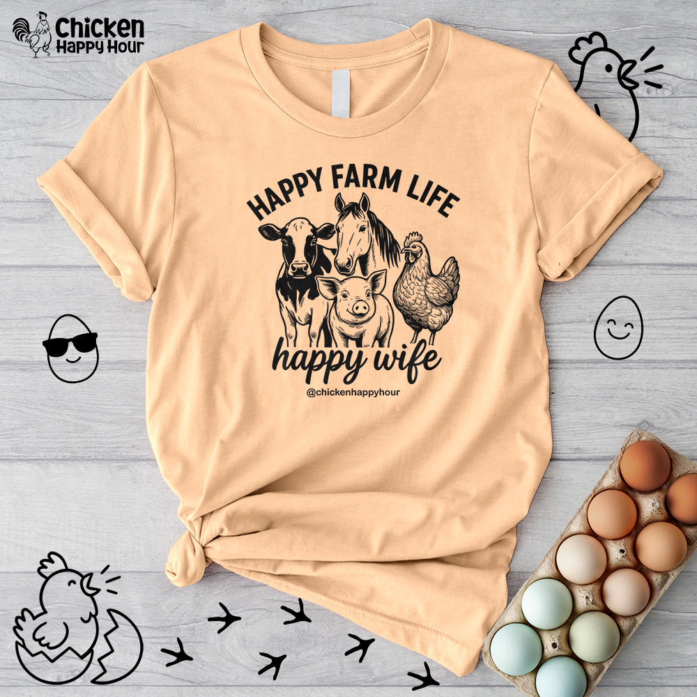 Happy Farm Life Happy Wife 01 Unisex Tee