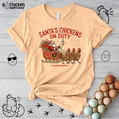 Santa’s Chickens on Duty Unisex Tee
