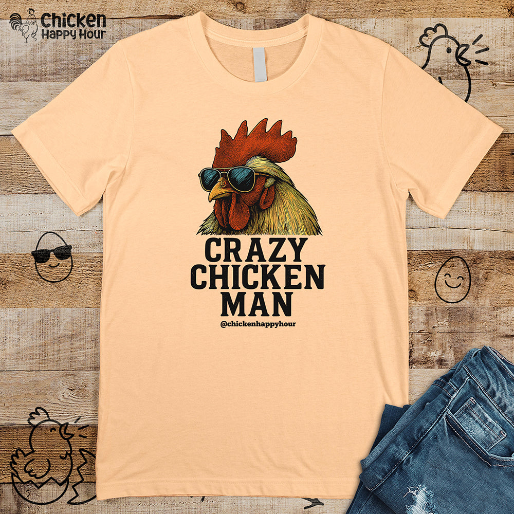 Crazy Chicken Man Unisex Tee
