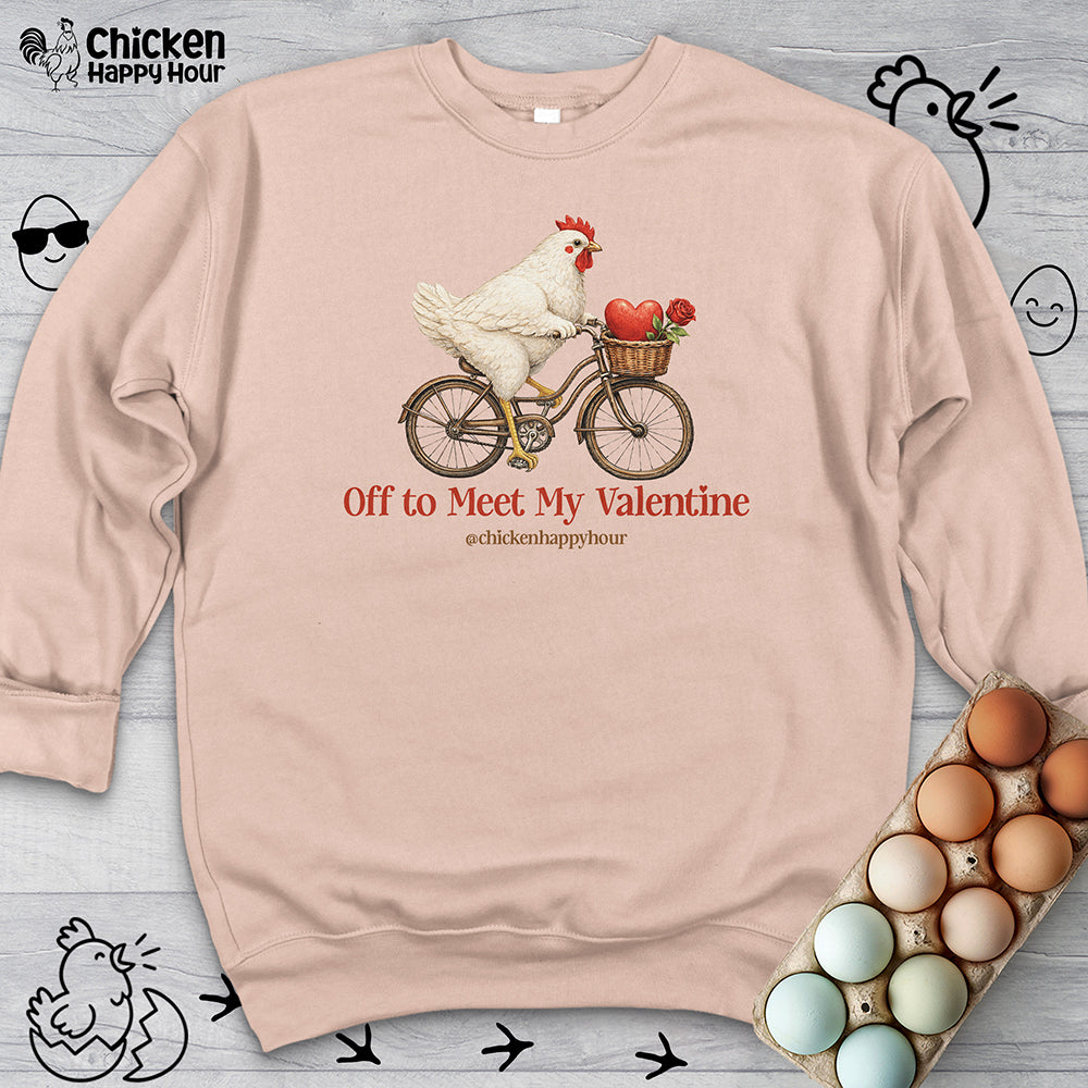 Off to Meet My Valentine Sweatshirt