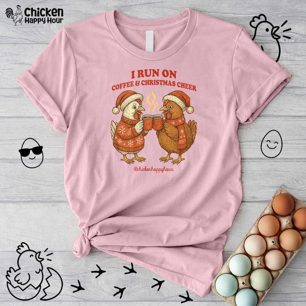I Run on Coffee & Christmas Cheer Unisex Tee