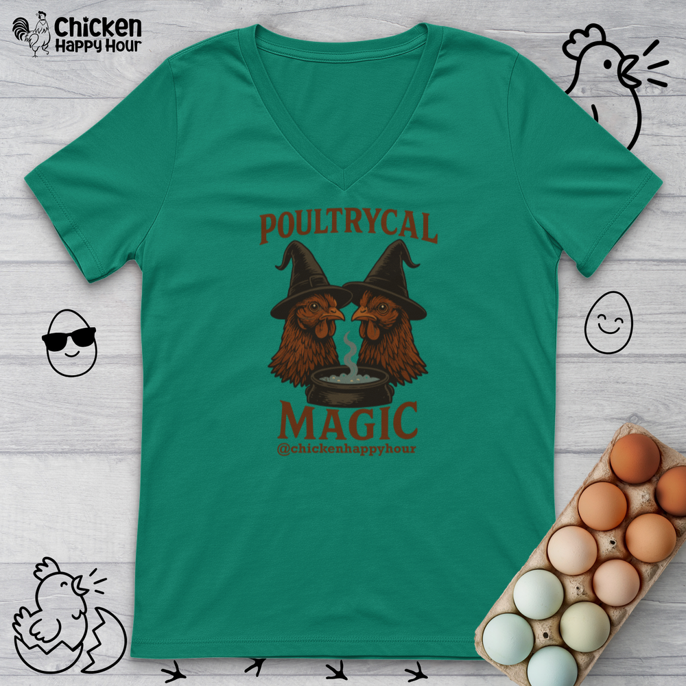 Poultrycal Magic V-Neck Tee