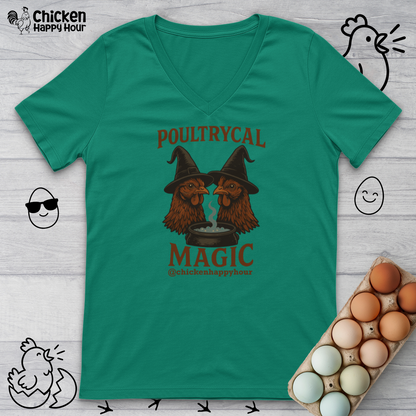 Poultrycal Magic V-Neck Tee