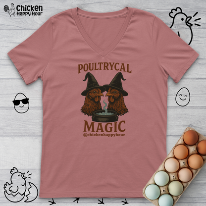 Poultrycal Magic V-Neck Tee