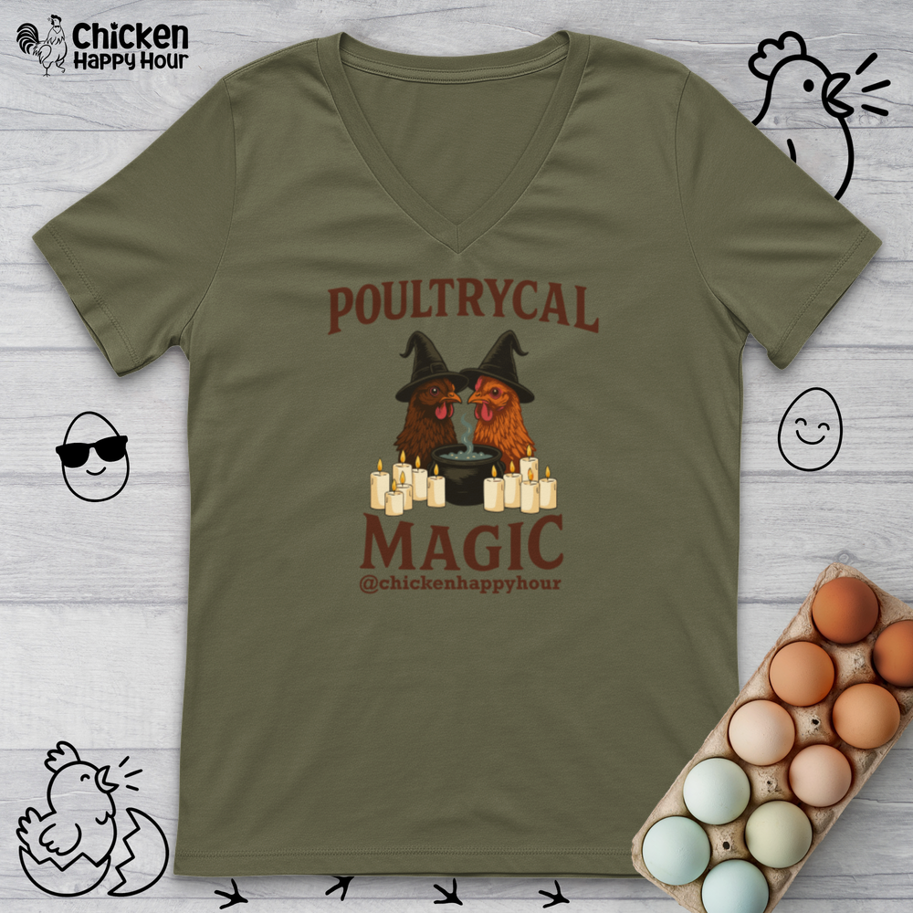 Poultrycal Magic V-Neck Tee