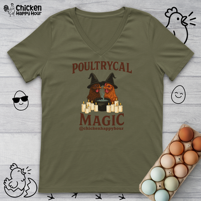 Poultrycal Magic V-Neck Tee