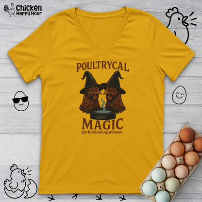 Poultrycal Magic V-Neck Tee