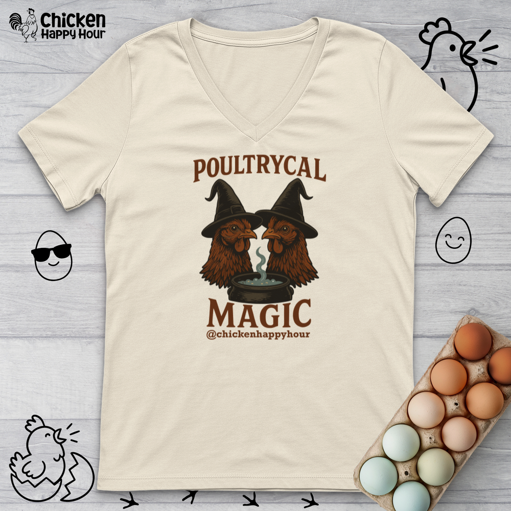 Poultrycal Magic V-Neck Tee