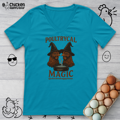 Poultrycal Magic V-Neck Tee