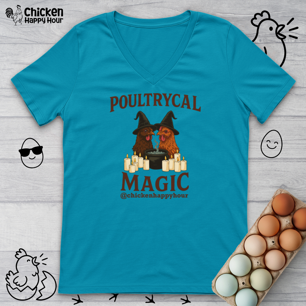 Poultrycal Magic V-Neck Tee