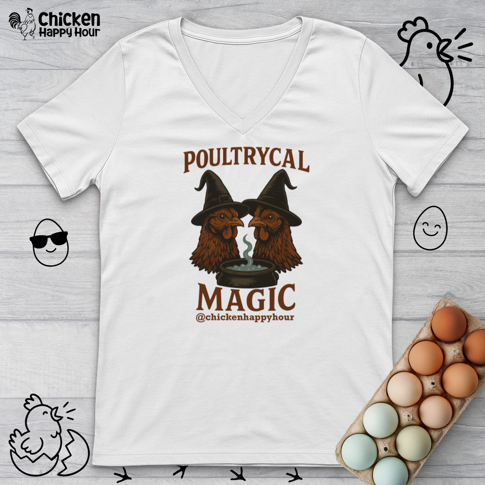 Poultrycal Magic V-Neck Tee
