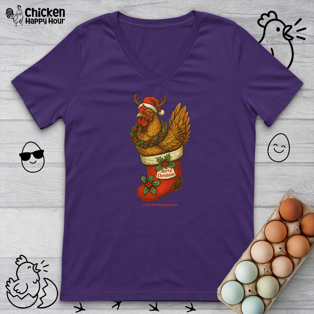Merry Christmas V-Neck Tee