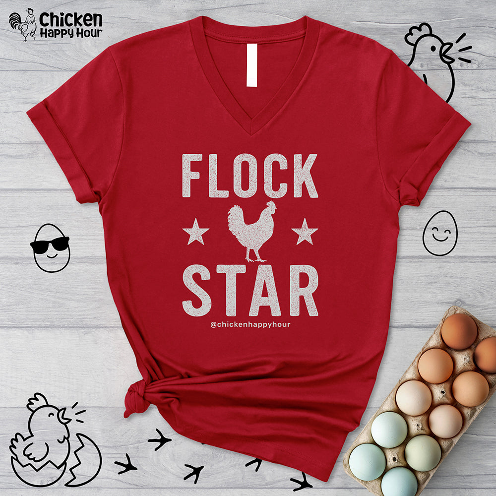 Flock Star V-Neck Tee