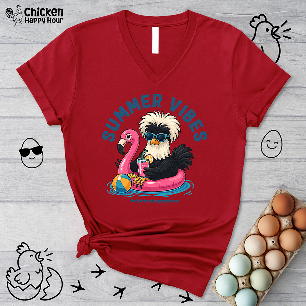 Summer Vibes V-Neck Tee