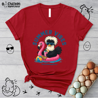 Summer Vibes V-Neck Tee