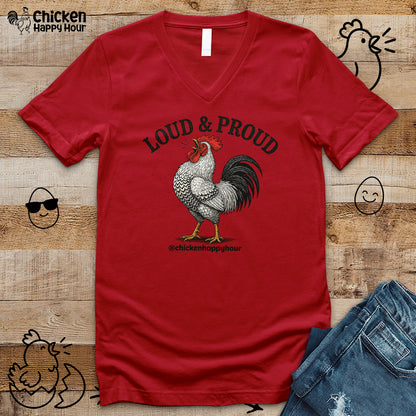 Loud & Proud V-Neck Tee