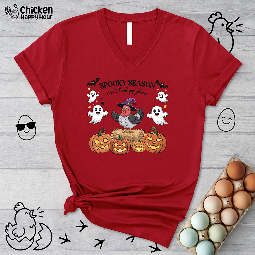 Spooky Season V-Neck Tee