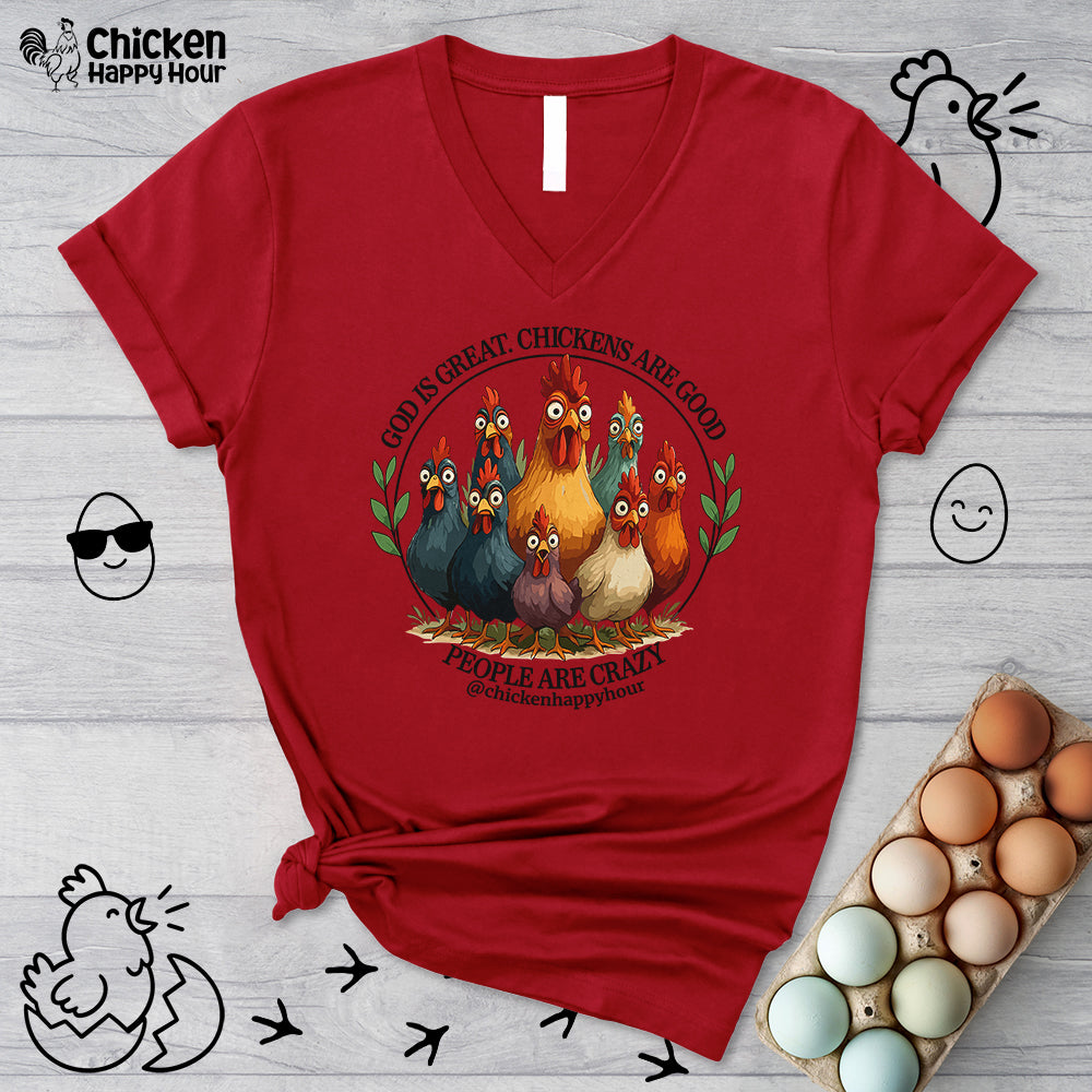 God Is Great V-Neck Tee
