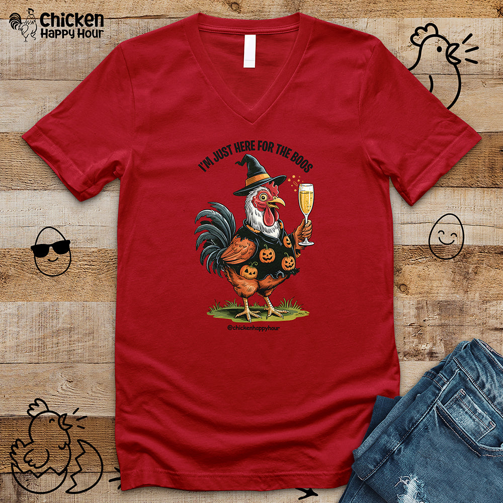 Here for the Boos V-Neck Tee