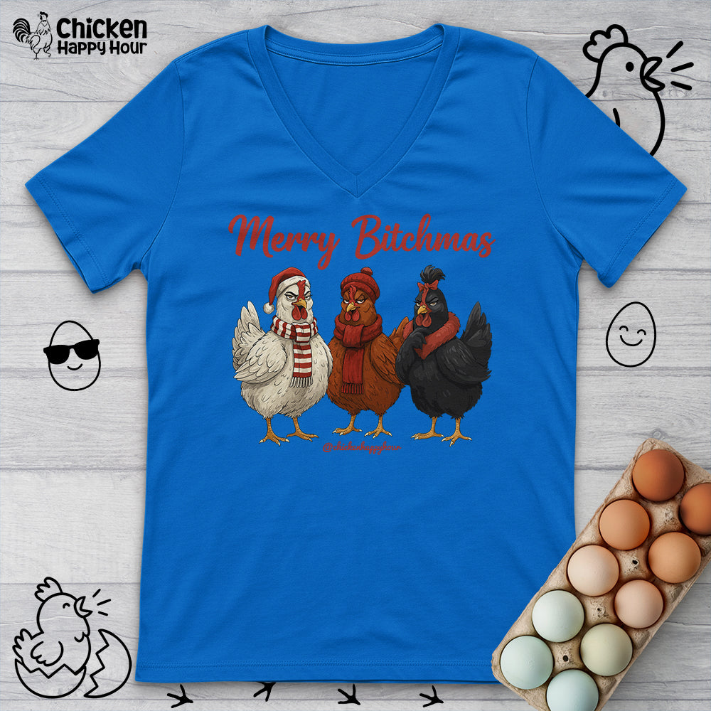Merry Bitchmas V-Neck Tee
