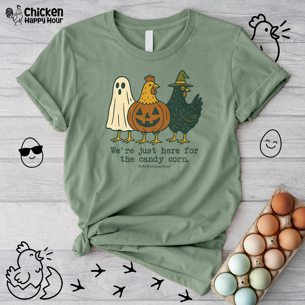 We're Just Here For the Candy Corn Unisex Tee
