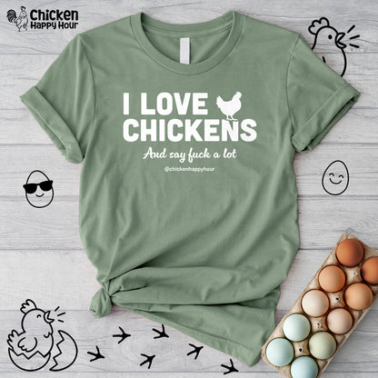 I Love Chickens Unisex Tee
