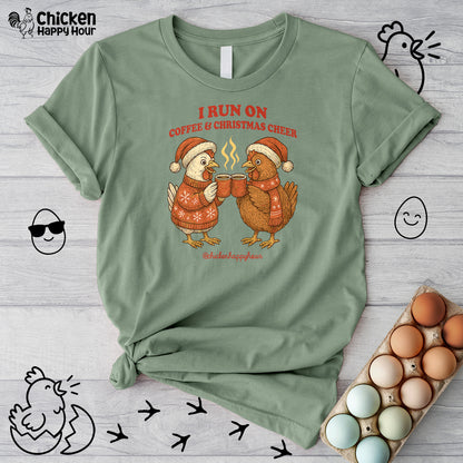 I Run on Coffee & Christmas Cheer Unisex Tee