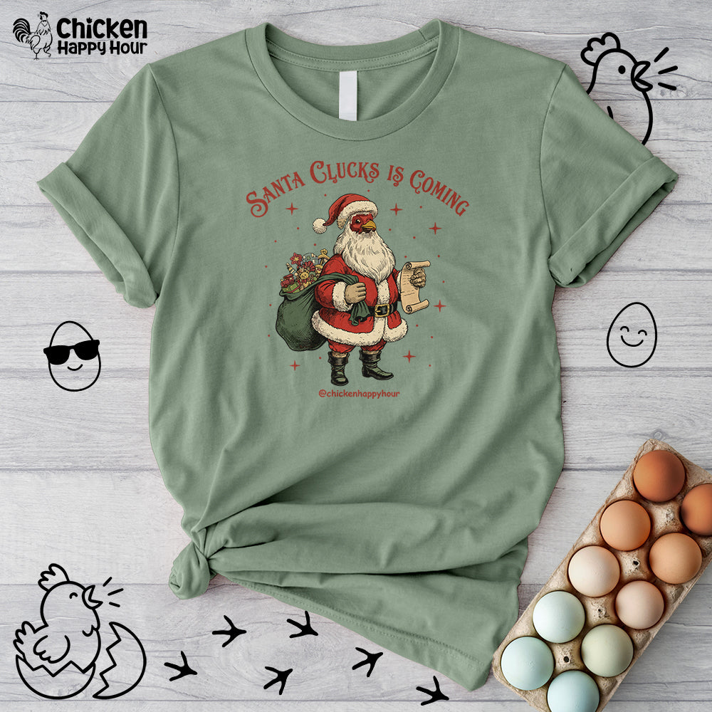 Santa Clucks Is Coming Unisex Tee