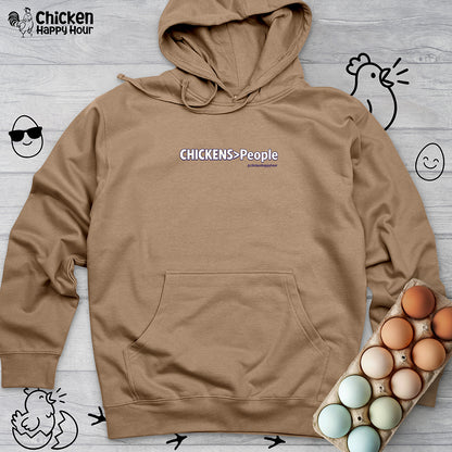 CHICKENS People Hooded Sweatshirt