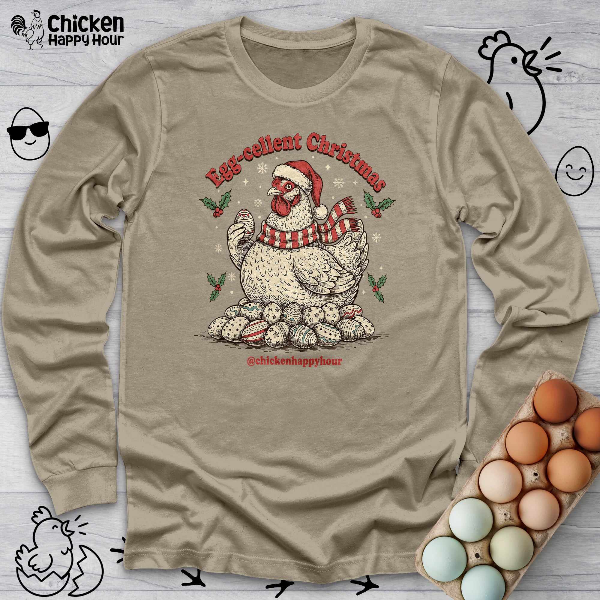 Egg-cellent Christmas Long Sleeve